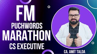 FM Punch Words MARATHON by CA Amit Talda  CS Executive [upl. by Colyer]