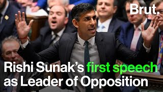 Rishi Sunak’s first speech as Leader of Opposition [upl. by Ytomit687]