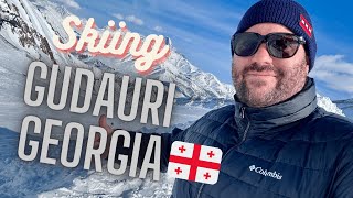 Skiing in Gudauri Georgia and day trip to Gergeti Trinity Church [upl. by Painter]