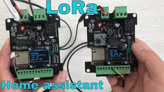 ESP32 LoRa board use in home assistant by mqtt auto discovery  ALR [upl. by Nahej]