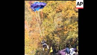 A parachutist died when his parachute did not open during a jump off a West Virginia bridge [upl. by Madoc]