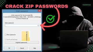 How hackers crack ZIP files password  TOO EASY Educational Purposes ONLY [upl. by Refinaj830]