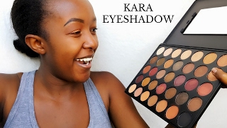 MORPHE 35F EXACT DUPE  KARA ES10 35 EYESHADOW PALETTE [upl. by Ahsenom]