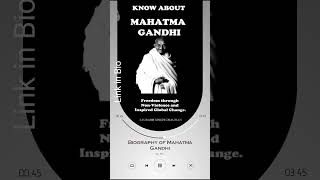 Audiobook of Mahatma Gandhi Biography ebook amp audiobooks biography [upl. by Euqilegna]