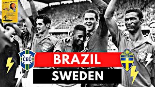 Brazil vs Sweden 52 All Goals amp Highlights 1958 FIFA World Cup Final [upl. by Eppes698]