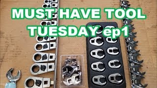 MUST HAVE TOOL TUESDAY Ep1 Crowfoot wrenches crowsfeet crowsfoot [upl. by Dupin140]