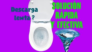 Solución a Descarga Lenta Descarga sin Fuerza Inodoro Retrete Poceta  Slow Download Toilet Solution [upl. by Nwahsiek]