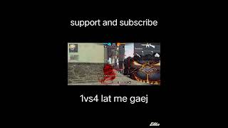 Sapot gaes and subscribe 1vs4 lat me mara ffshorts freefire ffviral [upl. by Nathaniel33]