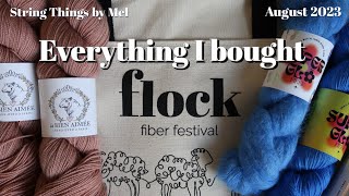 Everything I bought at Flock Fiber Festival 2023  My Seattle Weekend  stringthingsbymel [upl. by Teerprug35]