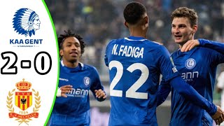 KAA gent vs KV Mechelen 20 Highlights  Jupiler Pro League 2024 efootball [upl. by Klotz612]