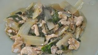 Fricassée de blettes cardes poulet دجاج مشرمل بالسلقة Recettes de Blettes et Poulet [upl. by Mohamed]