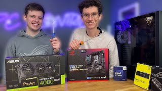 Building The DREAM RTX 4080 Super Gaming PC LIVE 🤩  i9 14900K TUF GT 302  AD [upl. by Ernaldus361]