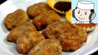 チキンナゲット♪ How to make Chicken nugget♪ ～Mustard ＆BBQ sauce～ [upl. by Hourigan]