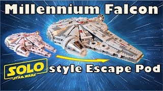 How to add a Solo style Escape Pod to your Lego Millennium Falcon 75105 [upl. by Dichy]