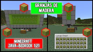 🪵🎍Como Hacer La Mejor 2 Granja De Madera Minecraft JavaBedrock 121🎍🪵 [upl. by Lenssen957]