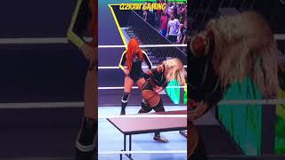 Becky Lynch burned in the face still kicked out WWE 2K24 [upl. by Richman]