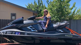 10 YEAR OLD GETS A JET SKI FOR HER BIRTHDAY  2018 Yamaha FX CRUISER SVHO [upl. by Purity267]