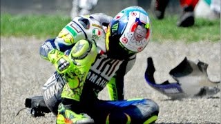 Aragon 2014  MotoGP  Valentino Rossi Crash [upl. by Voccola]