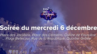 🌠Fête des Lumières Lyon 2023  soirée du mercredi 6 décembre avantpremière [upl. by Finer]