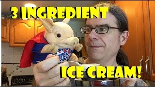 3 Ingredient Recipes Chocolate Ice Cream [upl. by Sunda477]