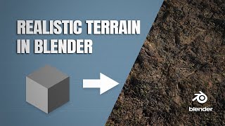 Realistic Terrain In Blender  Generate Landscapes And Mix Materials Blender 40 [upl. by Airolg]