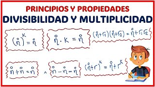 Principios y Criterios de Divisibilidad y Multiplicidad  PARTE 1  Aritmética ✅ [upl. by Abdu]