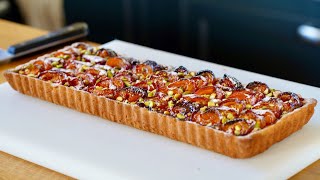 Pistachio Apricot Tart – Bruno Albouze [upl. by Higginbotham]