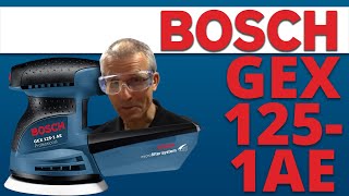 Bosch GEX1251AE Random Orbit Palm Sander  Toolstop Demo [upl. by Riccio]