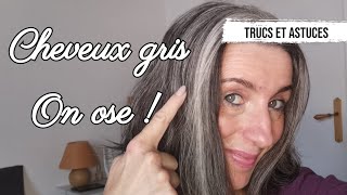 Transition cheveux grischeveux blancs mes trucs et astuces [upl. by Gasperoni464]