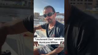 “Lieutenant Dan” survives Hurricane Milton [upl. by Cinimod551]