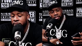 Yo Gotti Stops Interview to Answer Angela Simmons Call [upl. by Anayt]