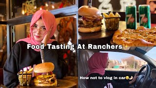 Invited by Ranchers Cafe🍔  How not to vlog in Car😂🤌🏻  Fatima Zaidi [upl. by Yltsew587]