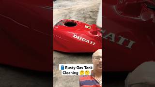 Gas Tank Rust Removal Vinegar  gas tank bike amazingfacts [upl. by Ahsina]