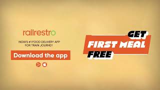 Get your first Meal FREE in train with RailRestro [upl. by Araldo]