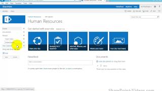 Working with Quick Launch menu  SharePoint 2013 [upl. by Letsirk]