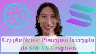 Crypto News  Pourquoi la crypto monnaie SOL de Solana explose aujourd’hui 🟡 [upl. by Ahsimal]