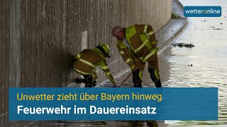 Unwetter⛈ zieht über Südbayern hinweg [upl. by Tade]