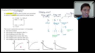 Charging and Discharging of Capacitors Example 1 Chapter 2 Capacitors and Dielectrics [upl. by Lenhard]