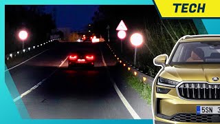 Matrix LED 2 Generation im Skoda Kodiaq 2024  Nachtfahrt mit Dynamic Light Assist [upl. by Granlund]