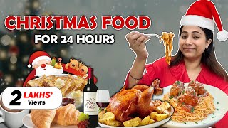 I only ate CHRISTMAS Food for 24 Hours  Food Challenge [upl. by Sibie166]