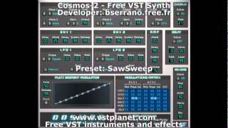 Cosmos 2  Free VST synth  vstplanetcom [upl. by Aihsek]