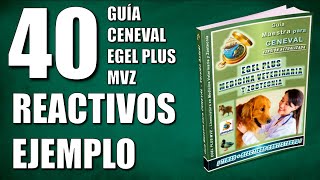 CENEVAL EGEL PLUS VETERINARIA Y ZOOTECNIA  40 REACTIVOS SIMULADOR EJEMPLO  GUIA PARA EXAMEN [upl. by Supple149]