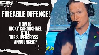 Supercross Announcer Ricky Carmichael Is Embarassing [upl. by Kenlee]