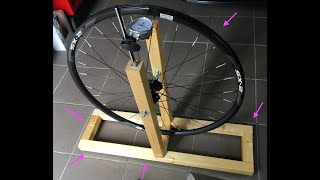 How to  DIY Truing Bench amp Wheel Truing [upl. by Lyrak]