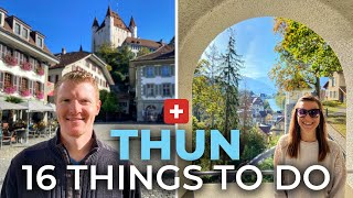 THUN SWITZERLAND  16 Things To Do In Thun  Day Trip from Interlaken [upl. by Alleroif]