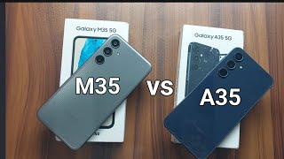 Samsung Galaxy M35 vs Galaxy A35 Speed Test Comparison M35 [upl. by Sillek288]