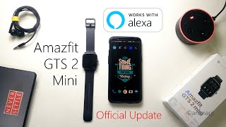 Official  Amazfit  GTS 2 Mini  System Update  Alexa Integrated  InstallConfigure  Feb 2021 [upl. by Ecyned733]