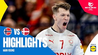 Scandinavian clash at its best 🔥  Norway vs Denmark  Highlights  Mens EHF EURO 2024 [upl. by Allac]