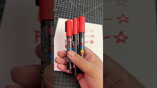 Posca markers sizes review 🤔 posca art shorts [upl. by Tewell681]