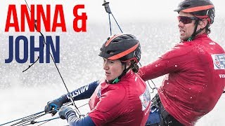 Nacra 17 Team Anna Burnet amp John Gimson  British Sailing Team Olympic Hopefuls [upl. by Brod]